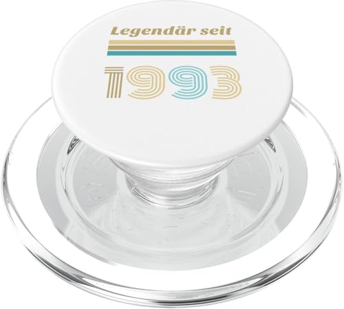 32. Geburtstag Mann Frau 32 Jahre 1993 Deko Lustig Geschenk PopSockets PopGrip für MagSafe von T-Shirt 32. Geburtstag Herren Damen 32 Jahre Deko