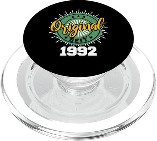 33. Geburtstag Mann Frau 33 Jahre 1992 Deko Lustig Geschenk PopSockets PopGrip für MagSafe von T-Shirt 33. Geburtstag Herren Damen 33 Jahre Deko