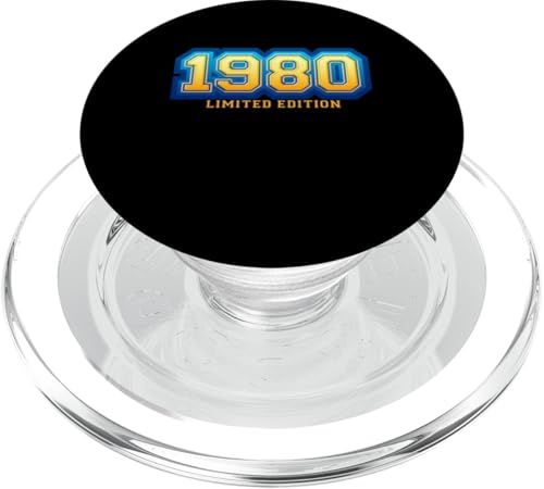 45. Geburtstag Mann Frau 45 Jahre 1980 Deko Lustig Geschenk PopSockets PopGrip für MagSafe von T-Shirt 45. Geburtstag Herren Damen 45 Jahre Deko