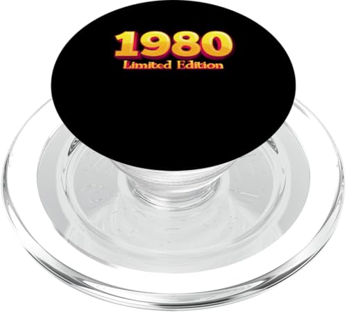 45. Geburtstag Mann Frau 45 Jahre 1980 Deko Lustig Geschenk PopSockets PopGrip für MagSafe von T-Shirt 45. Geburtstag Herren Damen 45 Jahre Deko