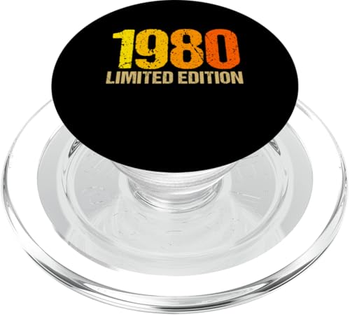 45. Geburtstag Mann Frau 45 Jahre 1980 Deko Lustig Geschenk PopSockets PopGrip für MagSafe von T-Shirt 45. Geburtstag Herren Damen 45 Jahre Deko