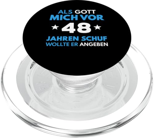 48. Geburtstag Mann Frau 48 Jahre 1977 Deko Lustig Geschenk PopSockets PopGrip für MagSafe von T-Shirt 48. Geburtstag Herren Damen 48 Jahre Deko