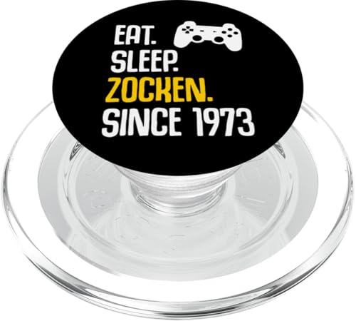 52. Geburtstag Mann Frau 52 Jahre 1973 Deko Lustig Geschenk PopSockets PopGrip für MagSafe von T-Shirt 52. Geburtstag Herren Damen 52 Jahre Deko