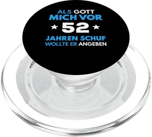 52. Geburtstag Mann Frau 52 Jahre 1973 Deko Lustig Geschenk PopSockets PopGrip für MagSafe von T-Shirt 52. Geburtstag Herren Damen 52 Jahre Deko