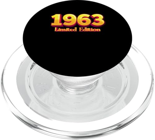 62. Geburtstag Mann Frau 62 Jahre 1963 Deko Lustig Geschenk PopSockets PopGrip für MagSafe von T-Shirt 62. Geburtstag Herren Damen 62 Jahre Deko