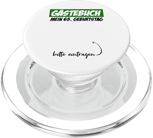 65. Geburtstag Mann Frau 65 Jahre 1960 Deko Lustig Geschen PopSockets PopGrip für MagSafe von T-Shirt 65. Geburtstag Herren Damen 65 Jahre Deko