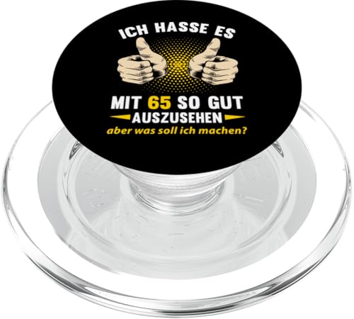 65. Geburtstag Mann Frau 65 Jahre 1960 Deko Lustig Geschen PopSockets PopGrip für MagSafe von T-Shirt 65. Geburtstag Herren Damen 65 Jahre Deko