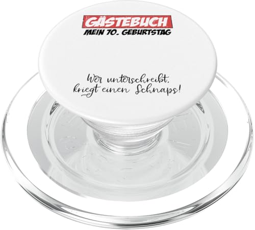 70. Geburtstag Mann Frau 70 Jahre 1955 Deko Lustig Geschenk PopSockets PopGrip für MagSafe von T-Shirt 70. Geburtstag Herren Damen 70 Jahre Deko