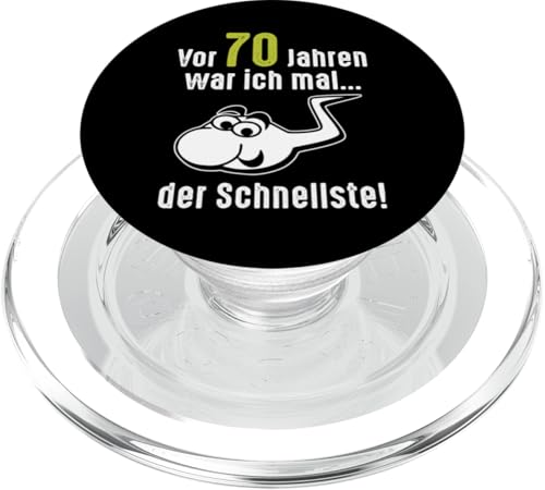 70. Geburtstag Mann Frau 70 Jahre 1955 Deko Lustig Geschenk PopSockets PopGrip für MagSafe von T-Shirt 70. Geburtstag Herren Damen 70 Jahre Deko