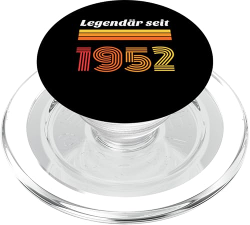 73. Geburtstag Mann Frau 73 Jahre 1952 Deko Lustig Geschenk PopSockets PopGrip für MagSafe von T-Shirt 73. Geburtstag Herren Damen 73 Jahre Deko