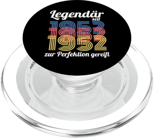 73. Geburtstag Mann Frau 73 Jahre 1952 Deko Lustig Geschenk PopSockets PopGrip für MagSafe von T-Shirt 73. Geburtstag Herren Damen 73 Jahre Deko