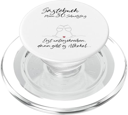 80. Geburtstag Mann Frau 80 Jahre 1945 Deko Lustig Geschenk PopSockets PopGrip für MagSafe von T-Shirt 80. Geburtstag Herren Damen 80 Jahre Deko