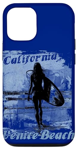 Hülle für iPhone 15 Pro Venice California Women Surfer beach surfing surf vintage von T-ShirtManiak