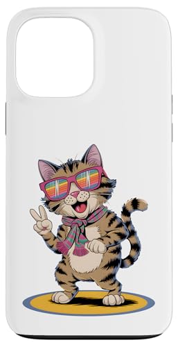 Lustige Katze Party Outfit Damen Herren Junge Mädchen Katze Hülle für iPhone 13 Pro Max von T-Shirtfans