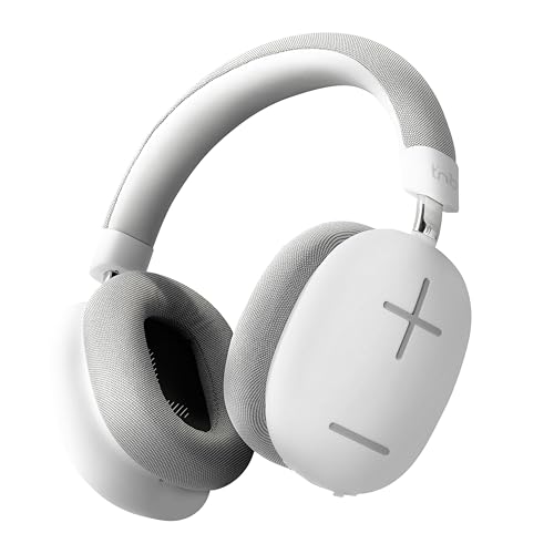 T'NB Bounce Kabellose Over-Ear-Kopfhörer, komfortabel und umfassend, mit Bluetooth-Verbindung, Stereoklang mit integriertem Mikrofon, Akkulaufzeit bis zu 50 Stunden, Weiß von T'nB