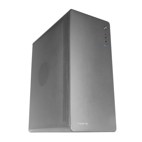 Tacens ENSIS, PC ATX Gehäuse, Ganzmetall Design, Ultra-Robuste Struktur, Semi-Tower mit 120mm FDB Ultra-Leisem Lüfter, USB 3.0, Schwarz von TACENS