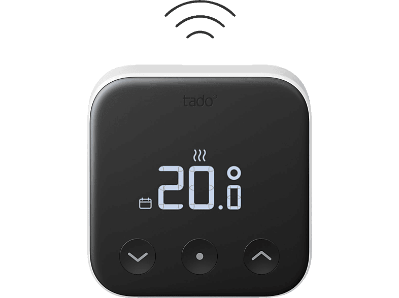 TADO Wireless Temperature Sensor (X) Thermostat, Schwarz/Weiß von TADO