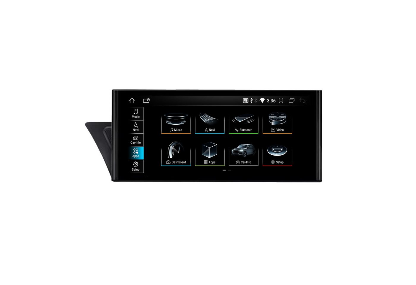 TAFFIO Für Audi A4 B8 8K A5 8T 8F MMI 2G 10.25" Touchscreen Android CarPlay Einbau-Navigationsgerät von TAFFIO