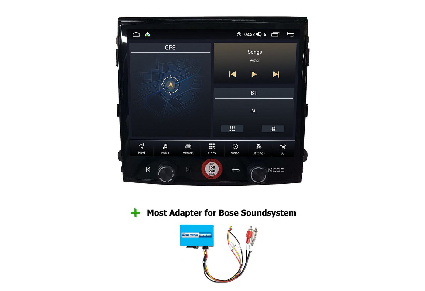 TAFFIO Für Porsche Macan 95B BOSE PCM3.1 8.4" Android GPS Navi CarPlay Einbau-Navigationsgerät von TAFFIO