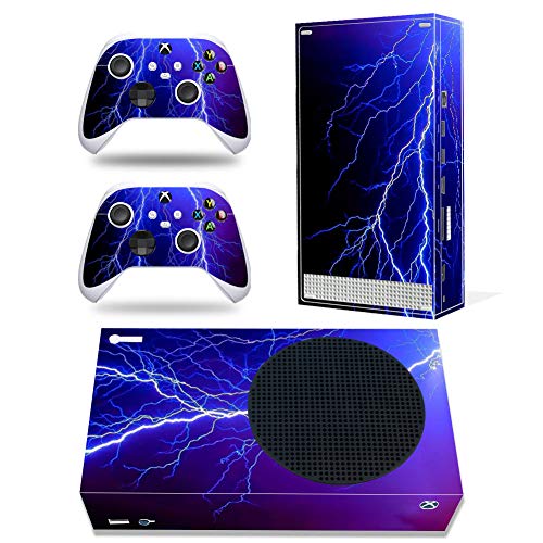 Schutzfolie für Microsoft Xbox Serie S Konsole, Lightning Xbox Serie S Skins Wrap Aufkleber mit zwei kostenlosen kabellosen Controller-Aufklebern von TAIFOND