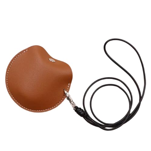 TAKOXIA Brustbeutel für Kopfhörer, tragbar, kleine Aufbewahrungstasche für Kopfhörer, Leder, Anhängerbox, einfach zu bedienen von TAKOXIA