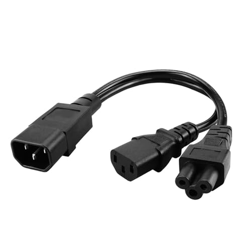 TAKOXIA IEC320 C14 Zu C13 + C15 Y Typ Splitter Adapter Kabel IEC320 C14 Stecker Zu C13 + C15 Weibliche Power Konverter Kabel von TAKOXIA