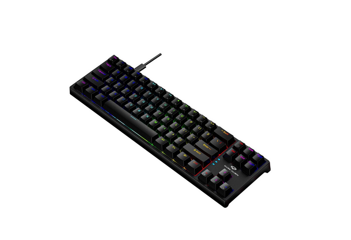 TAMEY Kabelgebundene Gaming-Tastatur, 71 Tasten, ergonomisches Design flexible Tastatur von TAMEY