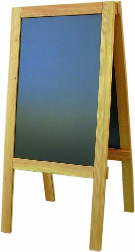 Angebotstafel als Klappständer 128 x 69 cm doppelseitig in Pinie lackiert von TAMLED