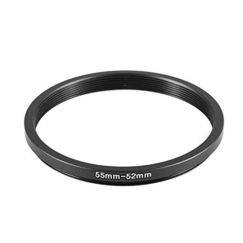 TAMOSH 55mm-52mm 55mm bis 52mm schwarzer Step-Down-Ring-Adapter Fuer Kamera von TAMOSH