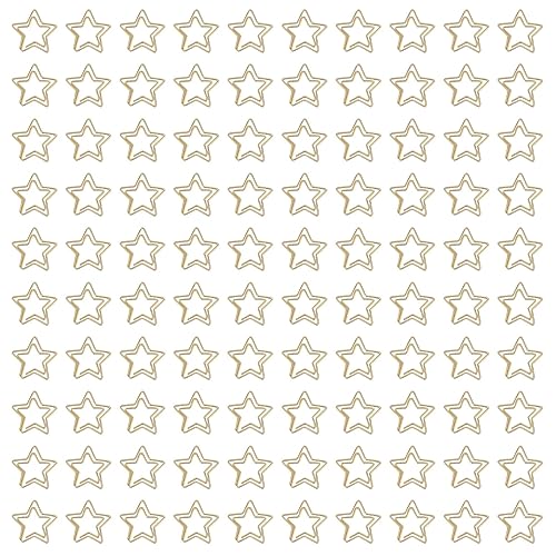 Goldene Sternförmige Büroklammern – Effiziente Organisation Und Charmanter Stil Für Den Heim- Und Bürogebrauch von TANIQIACA