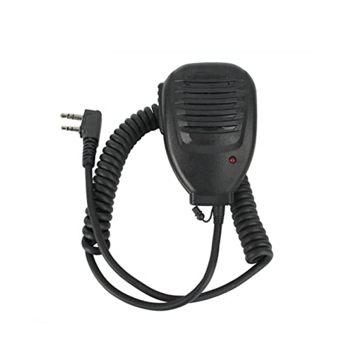 TANZWZGPKE Mic Ptt Schulterlautsprechermikrofon UV-5R BF-888S Zweiwege Radio Walkie Talkie Fit for Baofeng Walkie-Talkie-Mikrofon von TANZWZGPKE