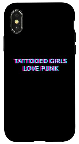 Hülle für iPhone X/XS Tattooed Girls Love Punk Music von TATTOOED GIRLS