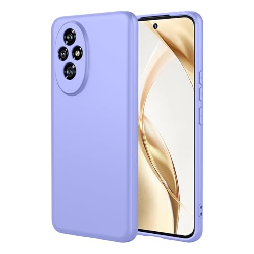 TAUYN Hülle für Honor 200 Pro, Weiche TPU Flüssig Silicone Schutzhülle, Ultra-dünn Stoßfest, Anti-Fall, Schlank Rundum-Schutz Handyhüll, Purpur von TAUYN