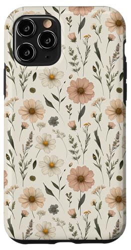 Hülle für iPhone 11 Pro Erdiges Gänseblümchen und Kosmos, Vintage-Blumenmuster von TAYMELL