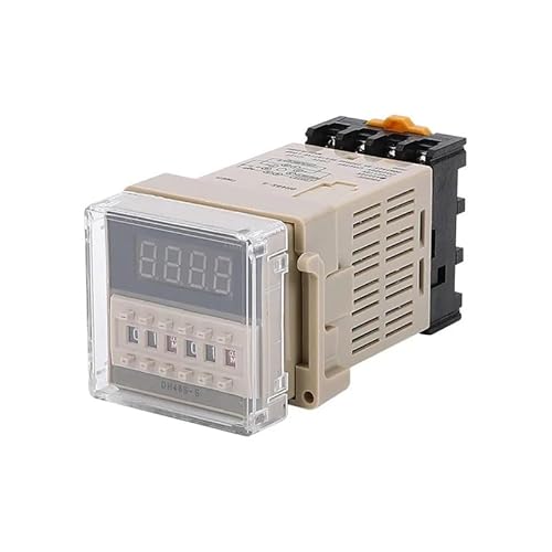 AC/DC 24v-240v DH48S-S Programmable Digital display time relay cycle control Double Time Delay Relay Socket with Base Control switch(AC 36V) von TBMRSKKN