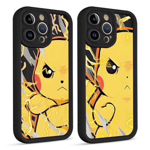 TBNMBGY 2 Stück Handyhülle für iPhone 13 Pro Max Hülle 6,7",Kawaii Cute Aesthetics Manga Design Junge Mädchen Case Kratzfest Stoßfeste Schutzhülle TPU Cartoon Anime Cover Case,Fashion von TBNMBGY