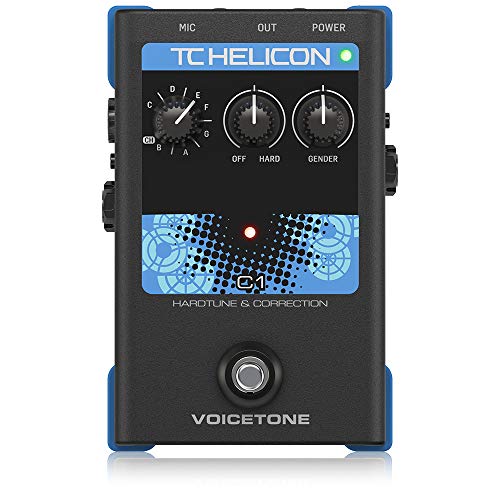 TC Helicon VOICETONE C1 Einfache 1-Tasten-Stompbox für flexible Tonhöhenkorrektur von TC Helicon