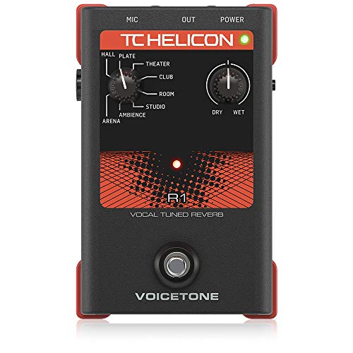 TC Helicon VOICETONE R1 Single-Button Stompbox für Live-Vocal-Reverb in Studioqualität von TC Helicon