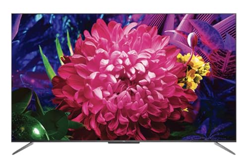 TCL 65C715 QLED Fernseher 165 cm (65 Zoll) Smart TV (4K Ultra HD, HDR 10+, Dolby Vision Atmos, Triple Tuner, Android TV, Hands-Free Voice Control, Google Assistant & Alexa, rahmenloses Metalldesign) von TCL