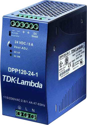 TDK-Lambda DPP120-24-1 Hutschienen-Netzteil (DIN-Rail) 24 V/DC 5A 120W Anzahl Ausgänge:1 x Inhalt 1 von TDK-LAMBDA