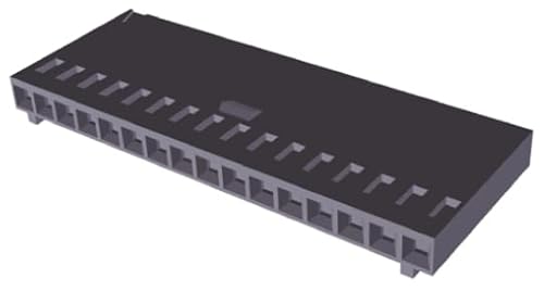 TE Connectivity AMPMODU MOD IV Steckverbindergehäuse Buchse 2.54mm, 16-polig / 1-reihig Gerade, Kabelmontage für von TE