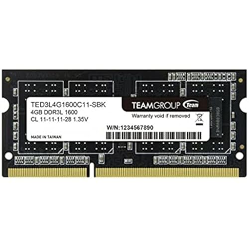 TeamGroup TED3L4G1600C11-S01 Memory SO D3 1600 4GB C11 ElL TeamGroup TED3L4G1600C11-S01 Memory SO D3 1600 4GB C11 ElL von TEAMGROUP