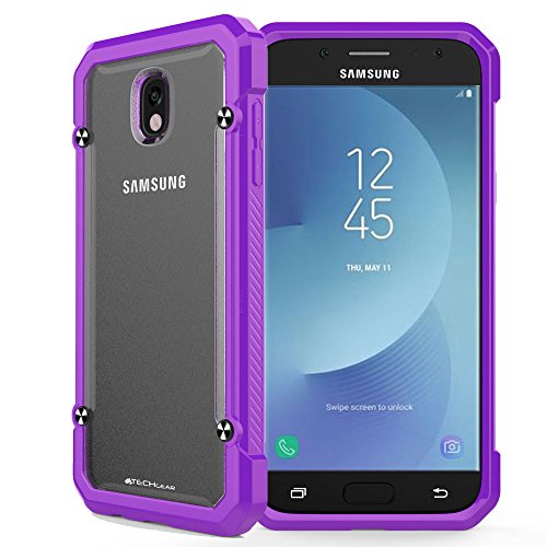 TECHGEAR Galaxy J5 2017 Hülle - [Fusion Armor] Schlanker Hybrid, Stoßfänger-Hülle, Stoßfest, TPU-Schutzhülle Kompatibel mit Samsung Galaxy J5 2017 Case (SM-J530 Serie) (Frost/Lila) von TECHGEAR