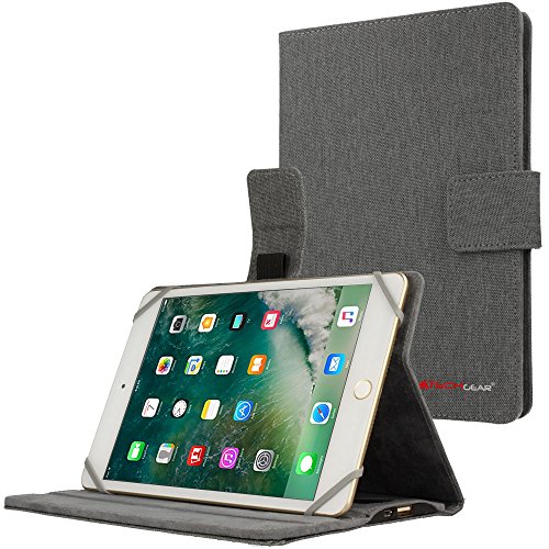 TECHGEAR PowerSuit Folio Hülle für iPad Mini 6, Mini 5, Mini 4, Mini 3, Mini 2, Mini 1, Schutzhülle mit Integriertem 4000mah Powerbank und Standfuß (Grau) von TECHGEAR