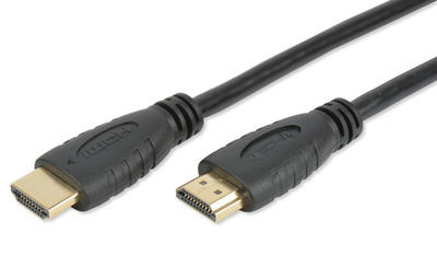 HDMI 4K 60Hz High Speed Anschlusskabel -- mit Ethernet, schwarz, 3 m von TECHLY