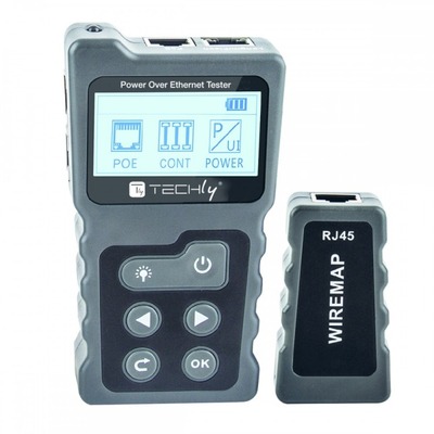 Professioneller PoE-RJ45-Tester -- von TECHLY