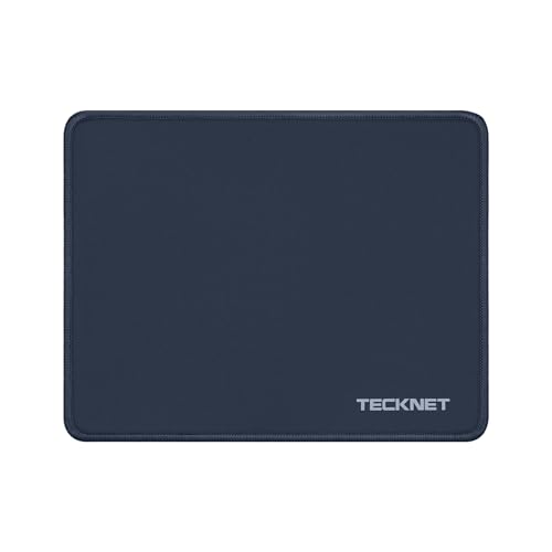 TECKNET Mauspad, 280 x 210 mm Gaming Mousepad mit Wasserdicht und Rutschfester Gummi für PC-Büro, Arbeit, Gaming, Studium, Laptop, Computer, Zuhause-Dunkelblau von TECKNET