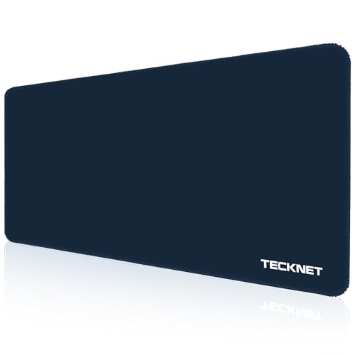 TECKNET Mauspad XXL Speed Gaming, 900x400 mm Schreibtischunterlage Schwarz, Gamer Mouse Pad, Wasserdicht mousepad, Spezielle Oberfläche Verbessert Präzision und Geschwindigkeit, rutschfeste Gummibasis von TECKNET