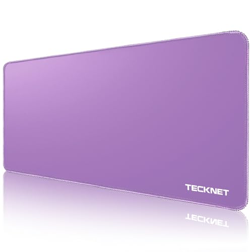 TECKNET Mauspad XXL Speed Gaming, 900x400 mm Schreibtischunterlage Schwarz, Gamer Mouse Pad, Wasserdicht mousepad, Spezielle Oberfläche Verbessert Präzision und Geschwindigkeit, rutschfeste Gummibasis von TECKNET