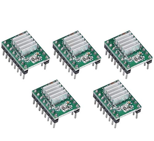 TECNOULAB 5 Stück Ramps1.4 A4988 Schrittmotortreiber mit Kühlkörper für 3D-Drucker von TECNOULAB